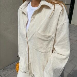 Djerf Avenue Terry On The Go Shirt Size Medium